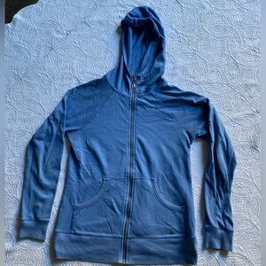 Victoria's Secret Blue Zip up with Angel Wings